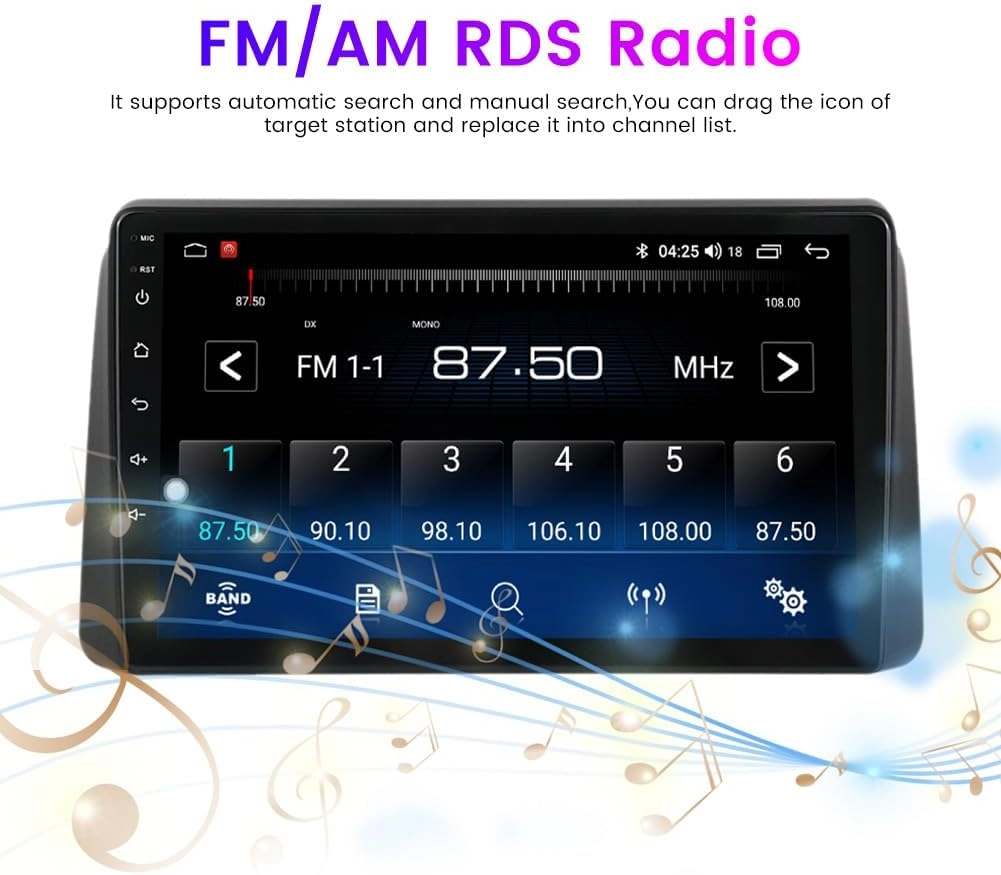 Car Radio Stereo for Dodge Grand Caravan 2008-2020 GPS Navi Wireless and Wired Car-Play Android Auto Voice Control